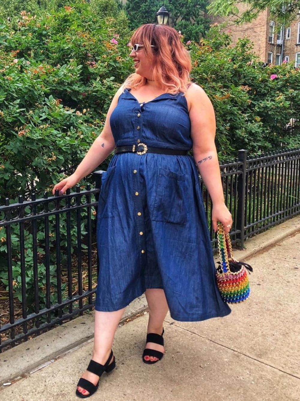 Draper James x Eloquii Denim Dress